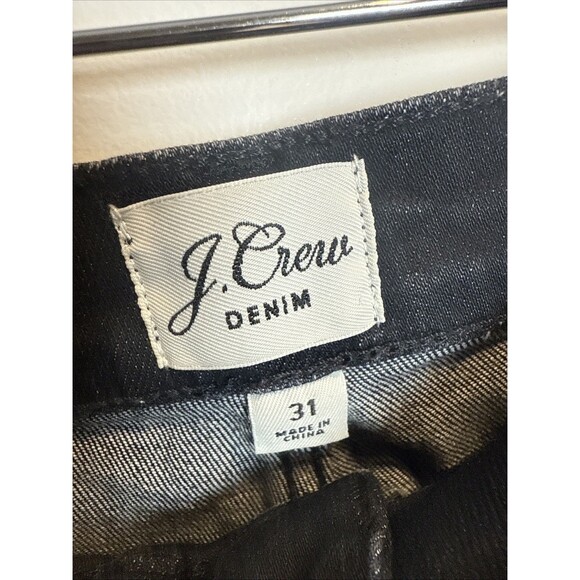 J. Crew Jeans Billie Demi Boot Crop Button Fly Black Wash Women's Size 31 - Picture 8 of 16